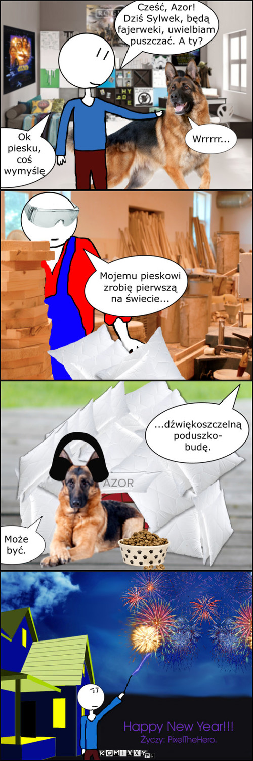 Psy nie lubią Sylwestra –  