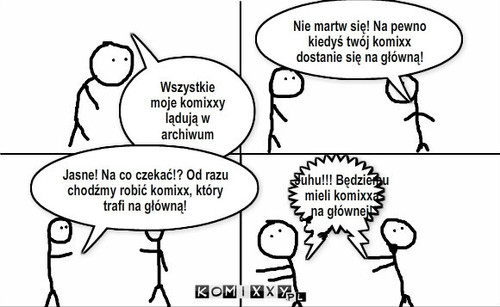 Komixx na głównej –  