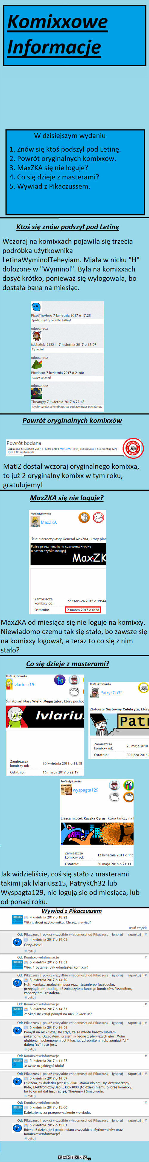 Komixxowe Informacje #3 –  