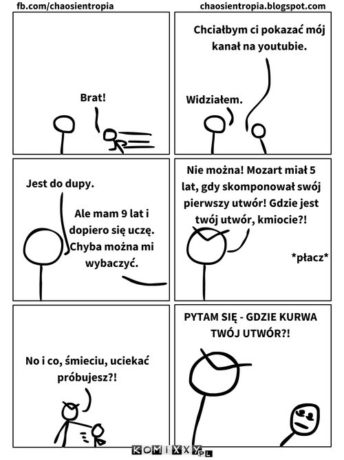 Kanał na youtubie brata –  