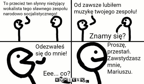 Sławny wokalista sławnego zespołu narodowo socjalistycznego –  