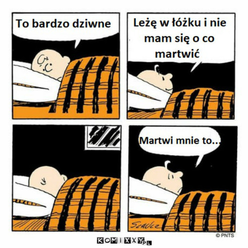 Martwi mnie brak zmartwień –  