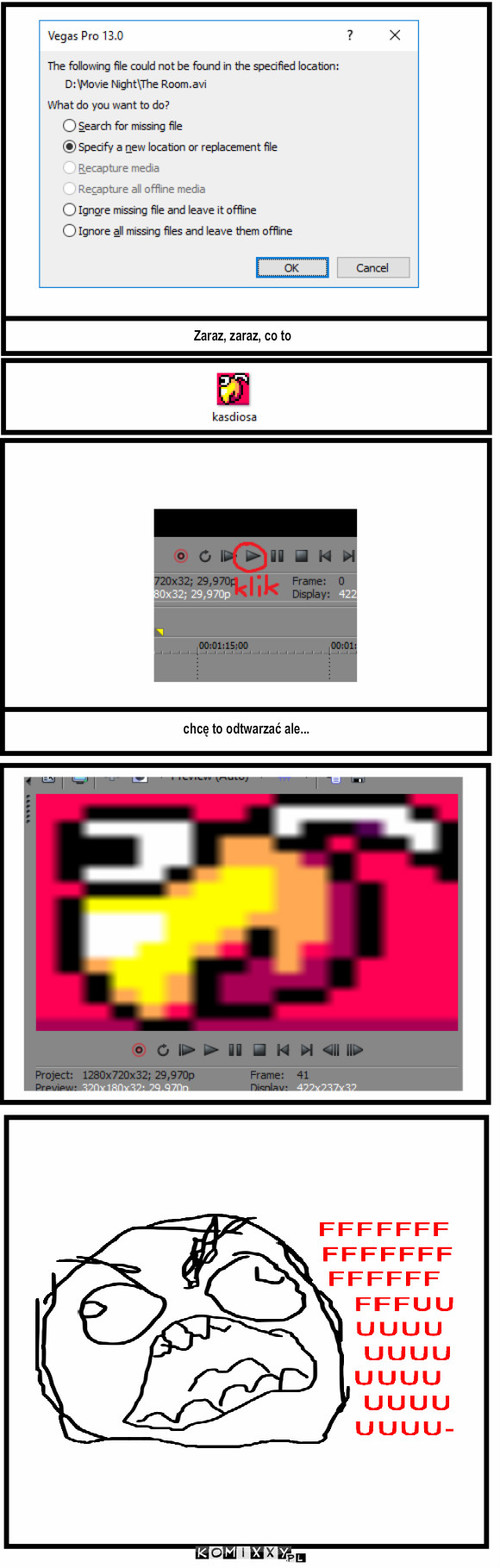 Vegas Pro 13 – Zaraz, zaraz, co to chcę to odtwarzać ale... 