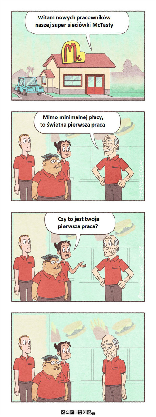 Pierwsza praca –  