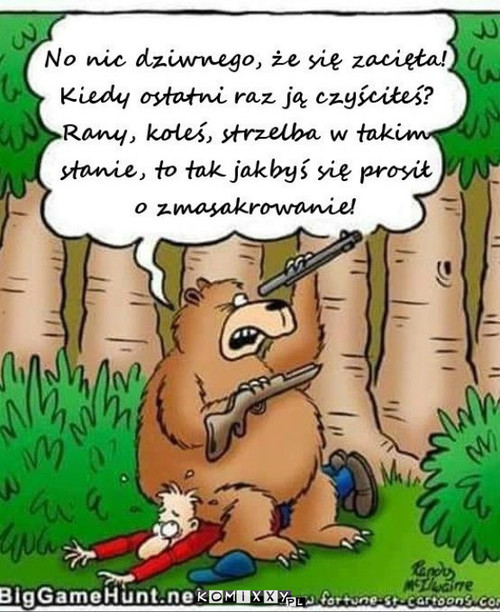 Myśliwy jak z koziego ogona trąba –  