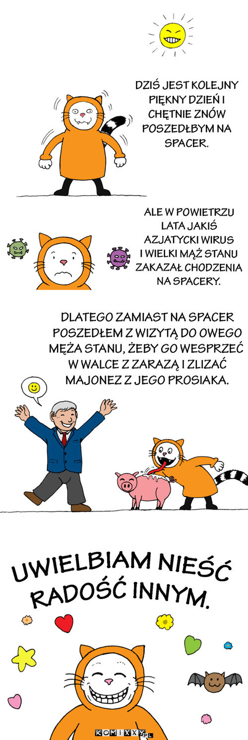 Koci Kapturek wspiera polityków –  